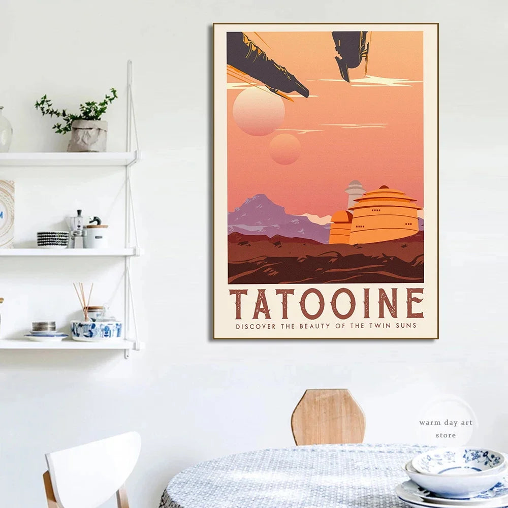 Celestial Frontier Canvas Posters – Two Size Options
