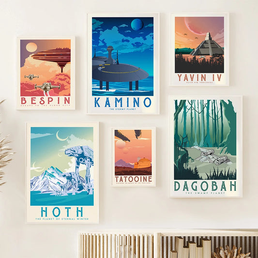 Celestial Frontier Canvas Posters – Two Size Options