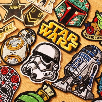 Embroidered Patches Form A Galaxy Far Far Away