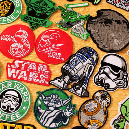 Embroidered Patches Form A Galaxy Far Far Away