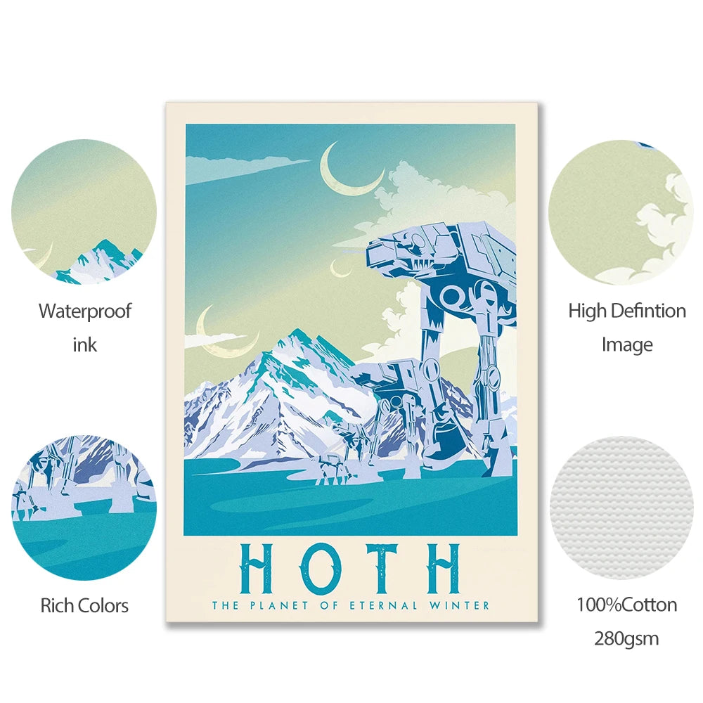 Celestial Frontier Canvas Posters – Two Size Options