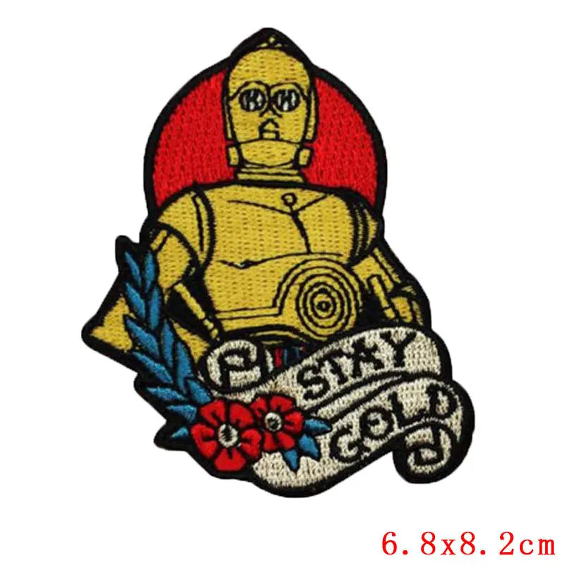 Embroidered Patches Form A Galaxy Far Far Away