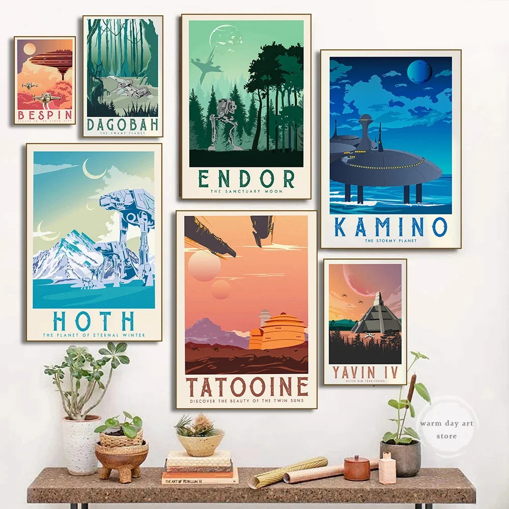 Celestial Frontier Canvas Posters – Two Size Options