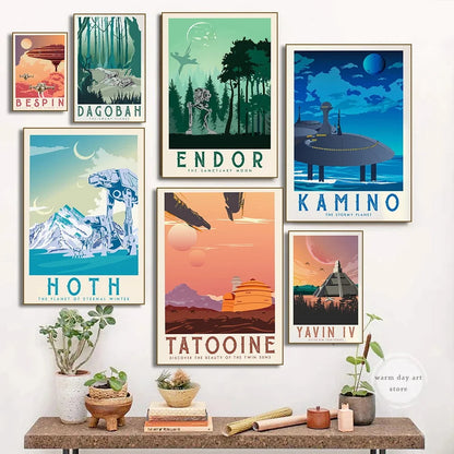 Celestial Frontier Canvas Posters – Two Size Options