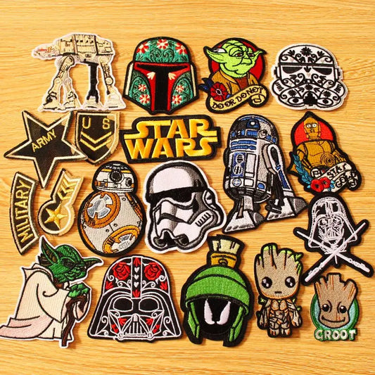 Embroidered Patches Form A Galaxy Far Far Away